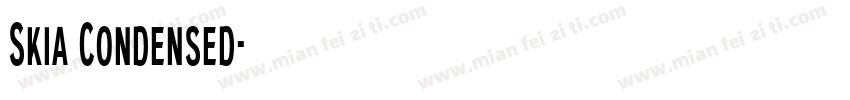 Skia Condensed字体转换